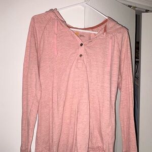 Carhartt Pink Long Sleeve Hoodie Tee
